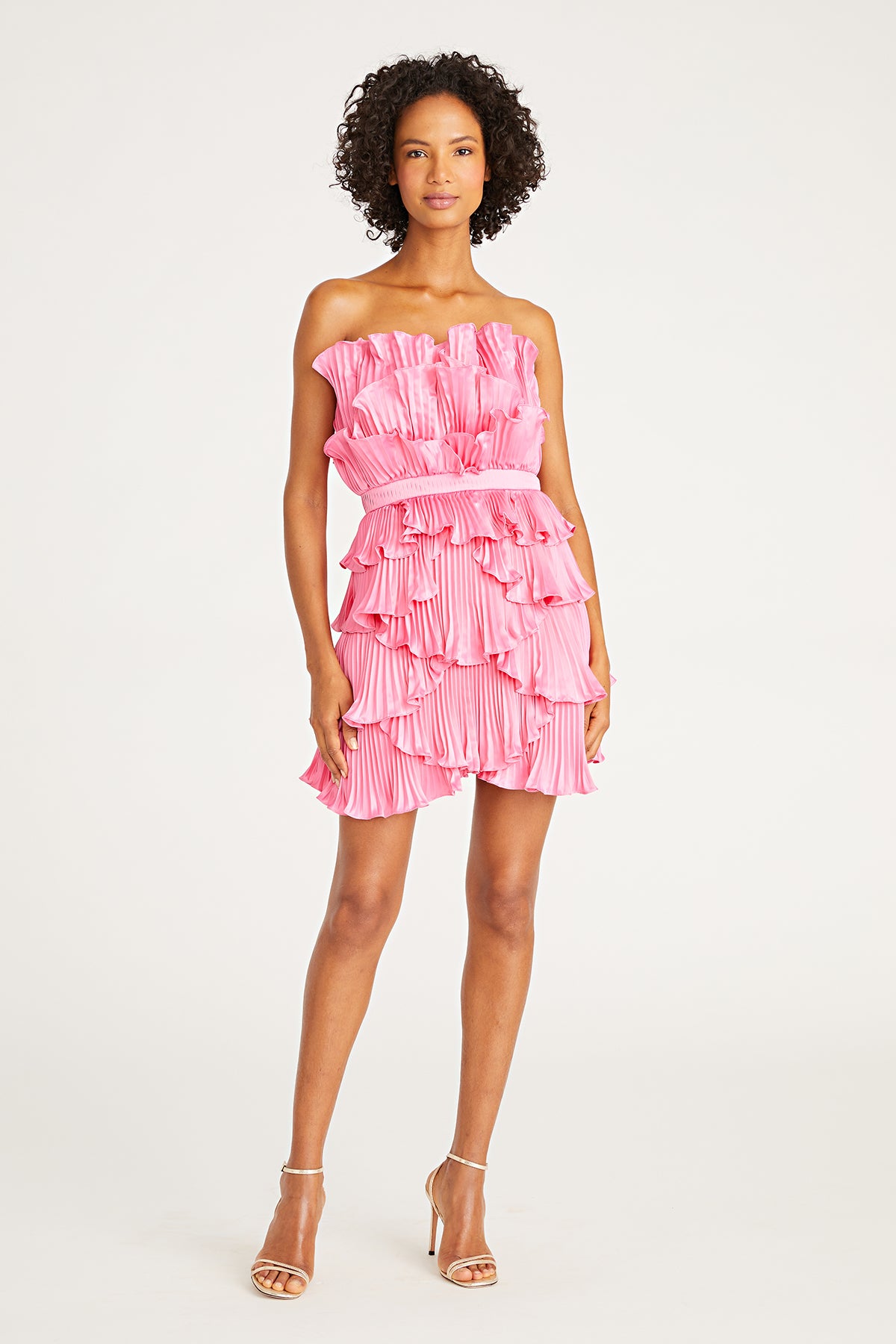 amur reed pleated shell dress Reed Pleated Shell Mini Dress