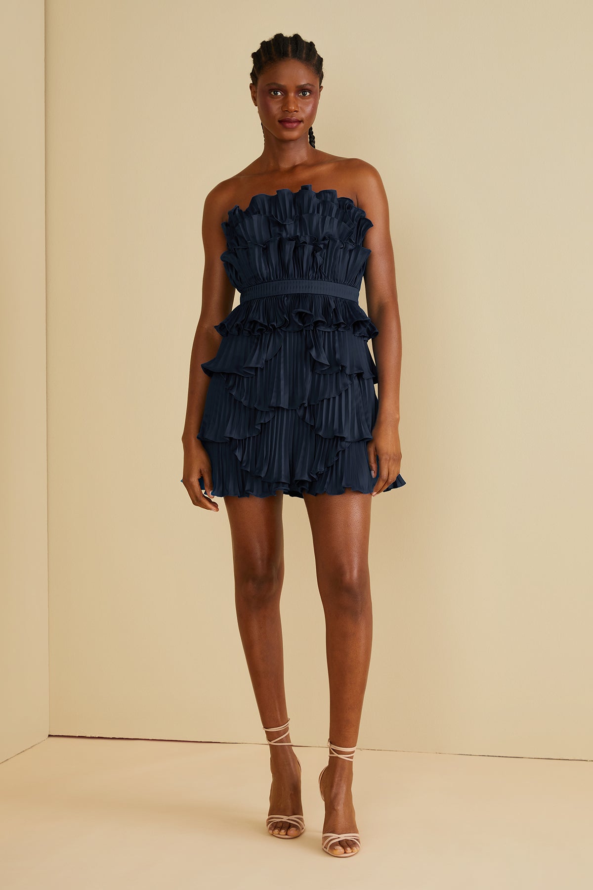 Reed Pleated Shell Dress AMUR Reed Pleated Shell Dress AMUR