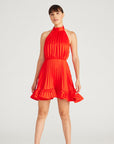 Amiri Pleated Halter Mini