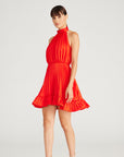 Amiri Pleated Halter Mini