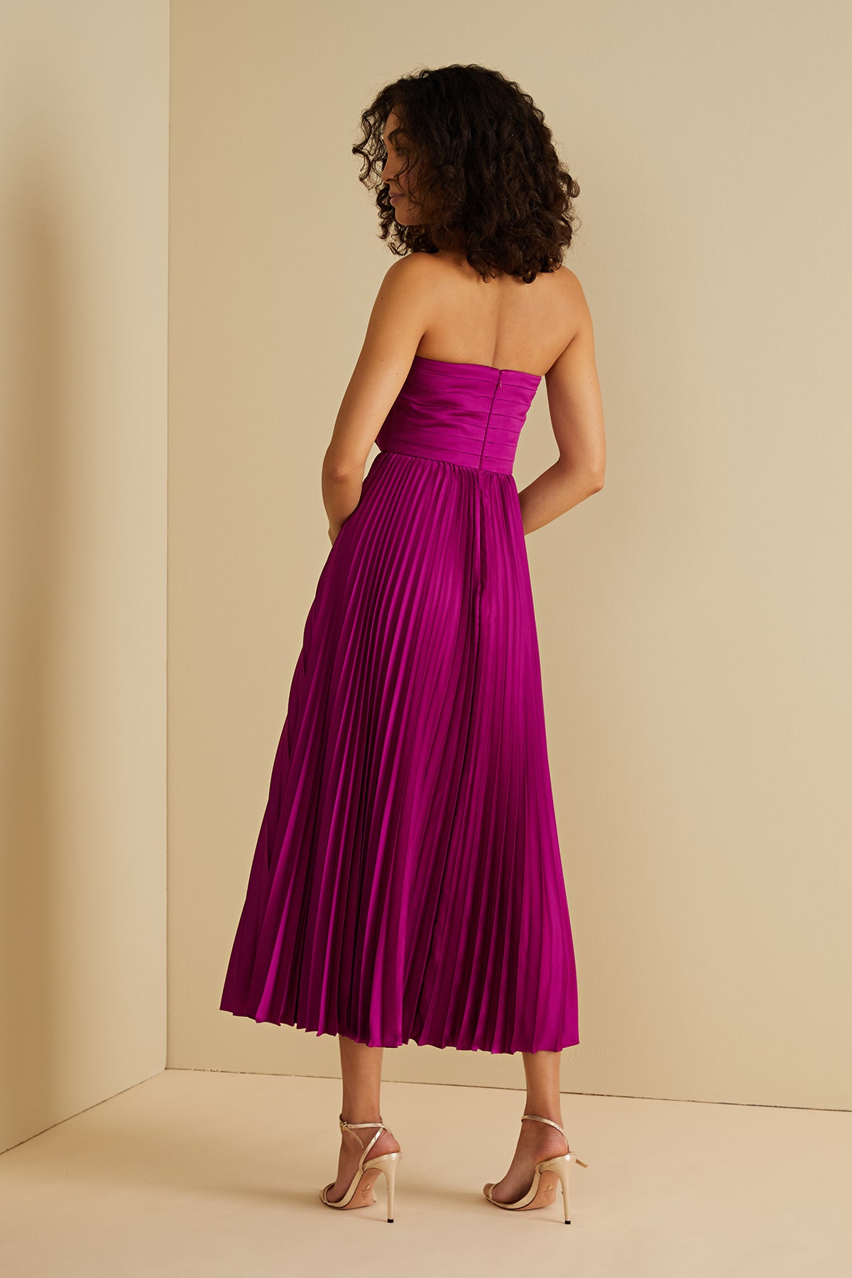 Conan Strapless Midi Dress