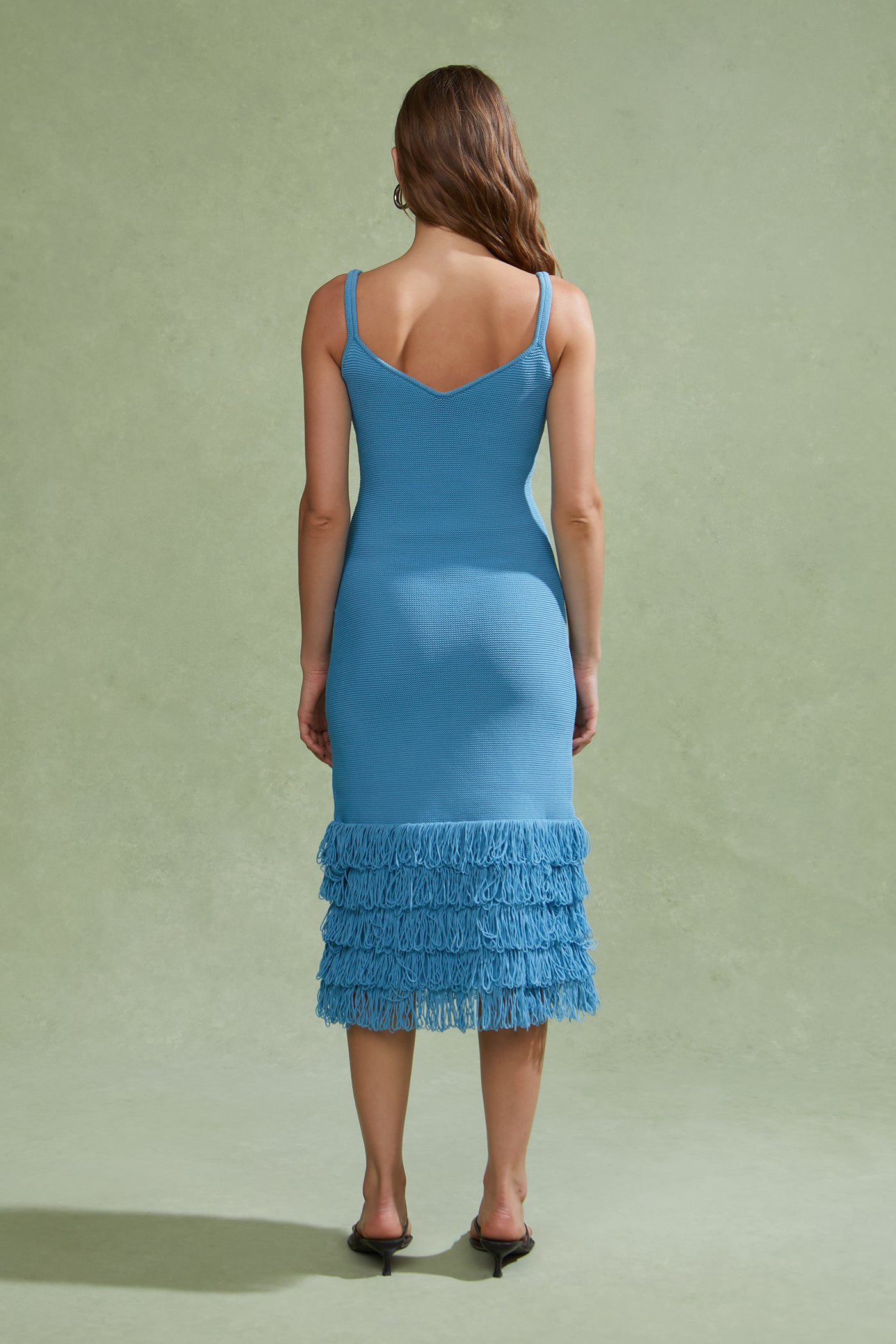 Decker Fringe Midi Dress