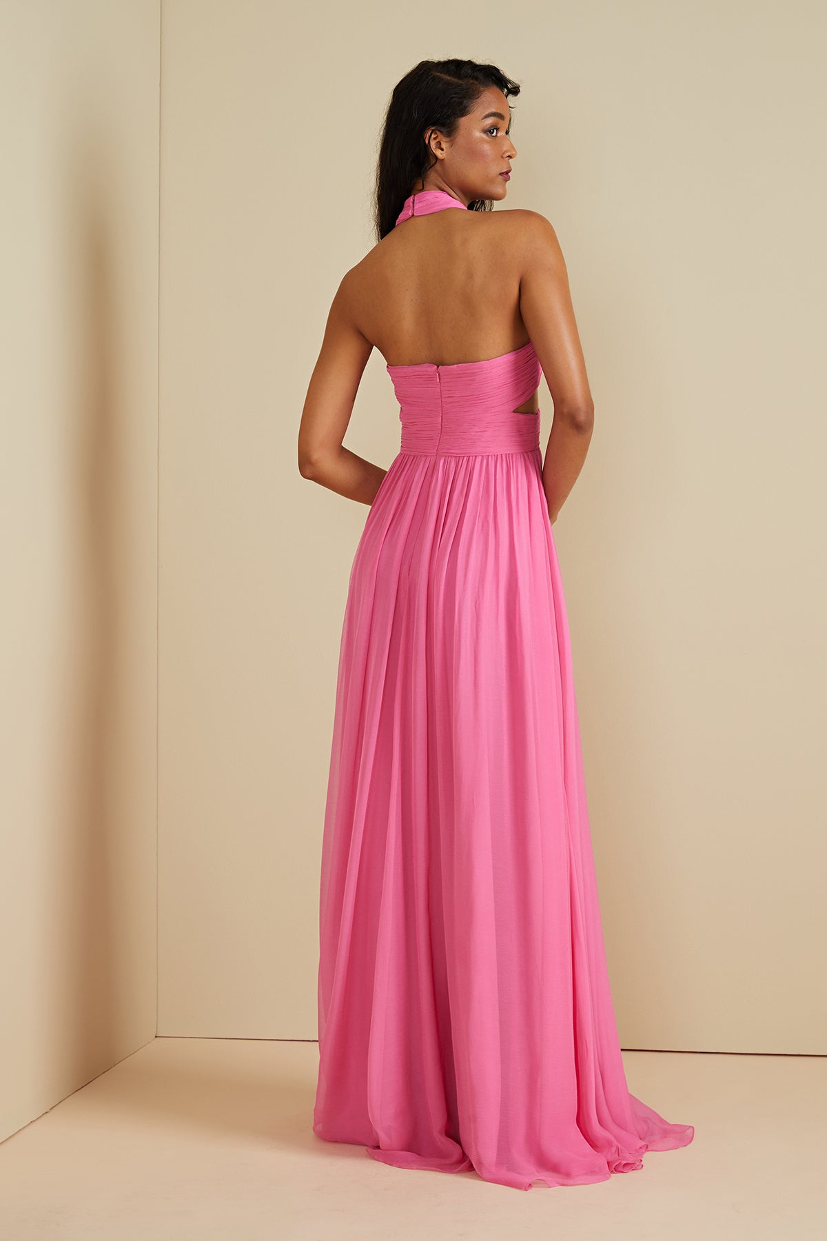 Paula Criss Cross Halter Gown AMUR Paula Criss Cross Halter Gown AMUR
