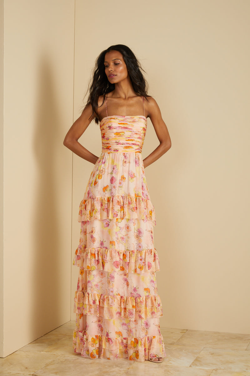 フォーマル・ドレス・スーツ Blooming Rose Pearl Dress M(100) / OREN Mallory Tiered Gown – AMUR