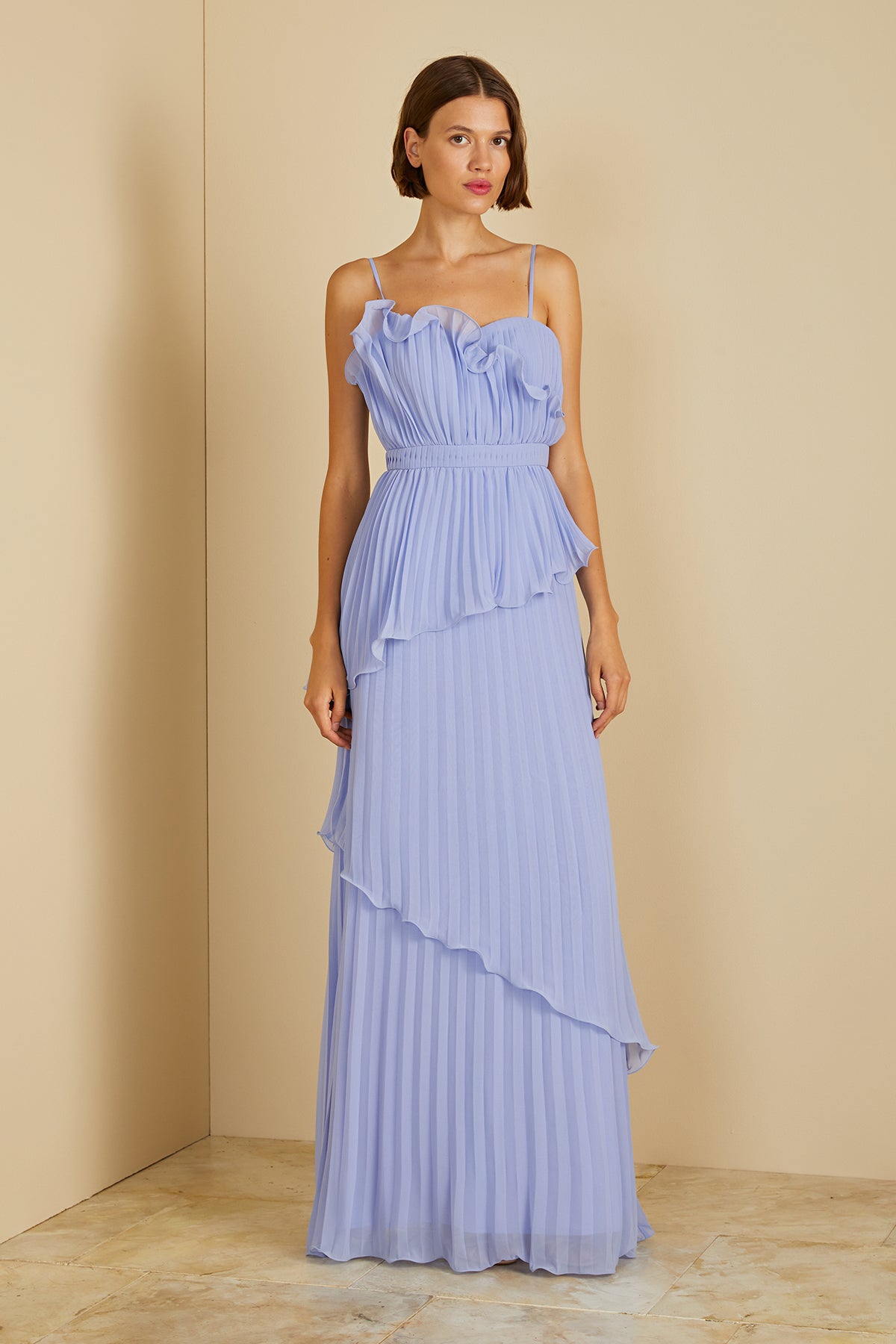 Cassy Pleated Gown