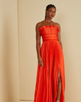 Losey Ruffle Neck Gown