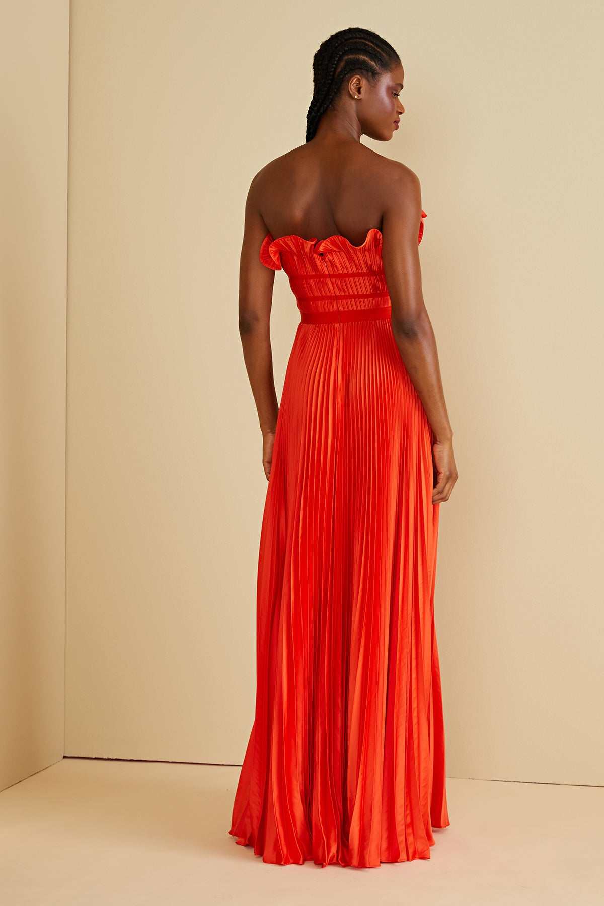 Losey Ruffle Neck Gown