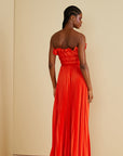 Losey Ruffle Neck Gown