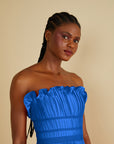 Losey Ruffle Neck Gown