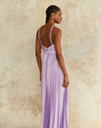 Nori Plunge Halter Gown