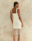 Archie Fringe Crochet Midi