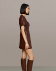 Joey Leather Mini Dress