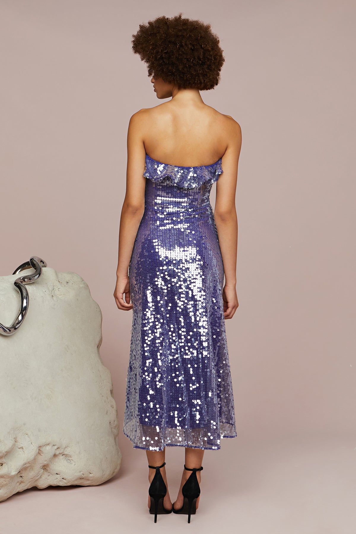 Braeylnn Mesh Sequin Midi