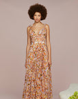 Neve Pleated Chiffon Dress