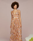 Neve Pleated Chiffon Dress