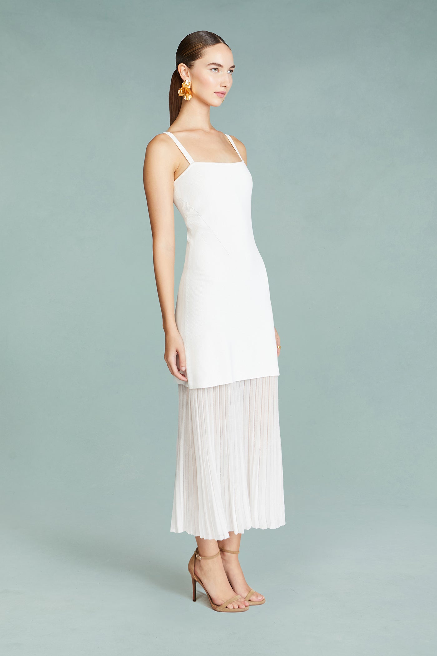 Amur | Vienna Mix Media Knit Dress | SEA SALT SEA SALT / XL Amur | Vienna Mix Media Knit Dress | SEA SALT SEA SALT / XL