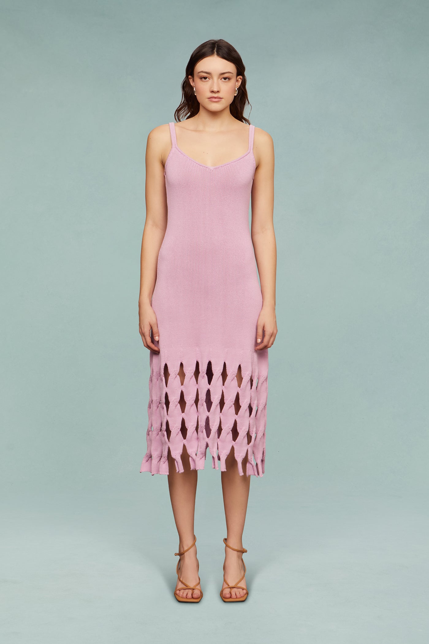 Alex Cable Midi Knit Dress
