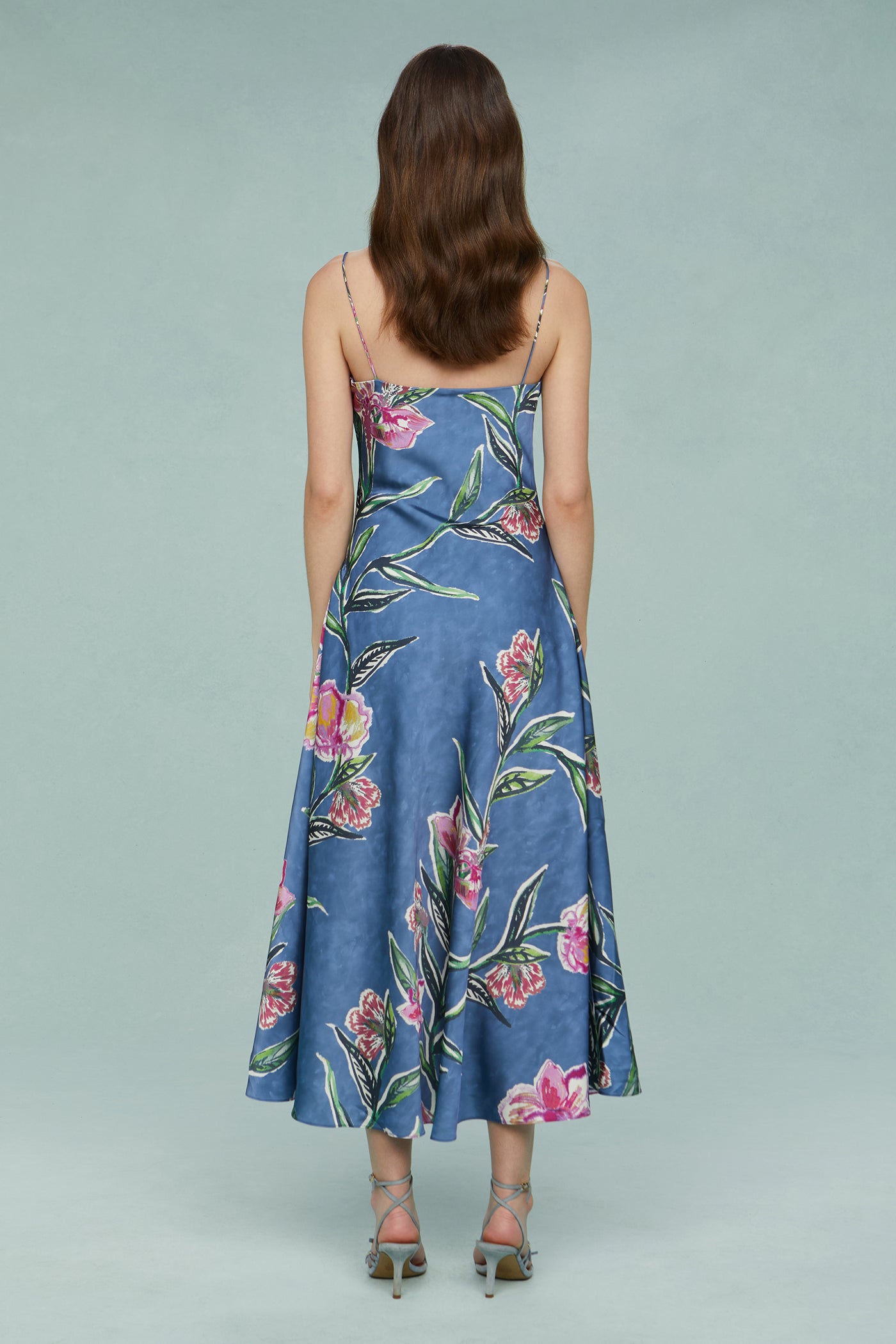 Delilah Midi Dress With Chain