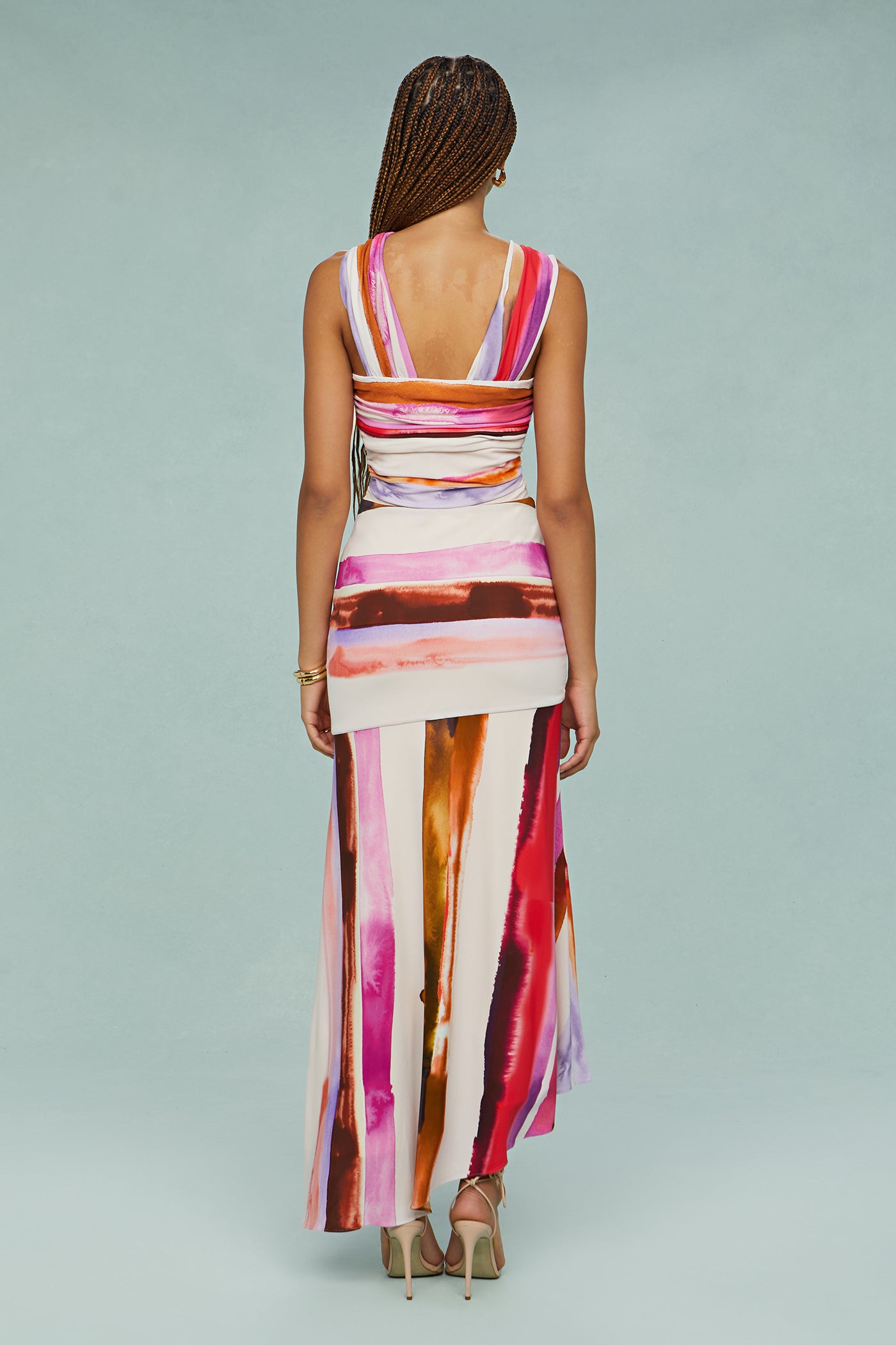 Casi Printed Jersey Midi Dress