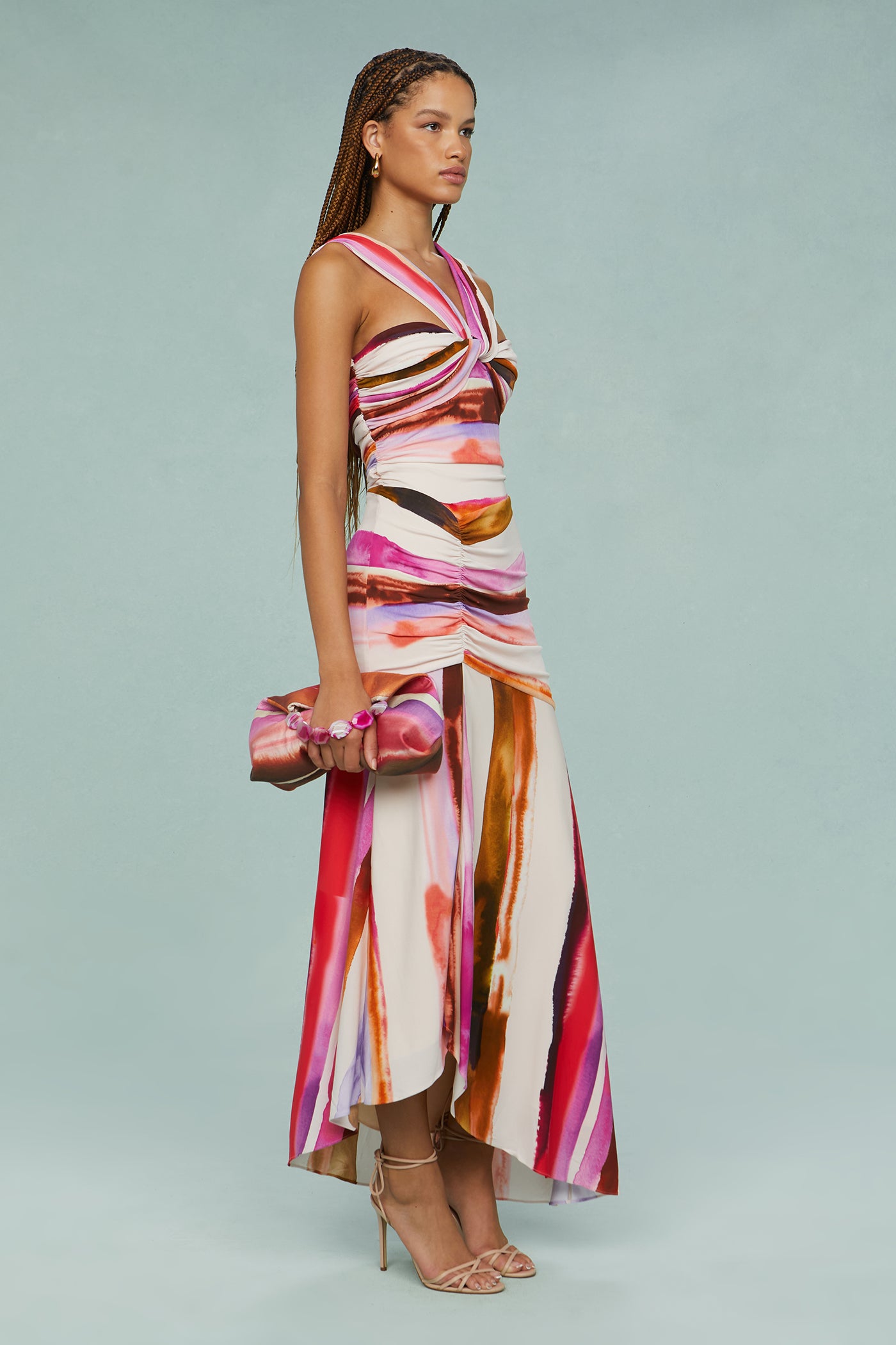 Casi Printed Jersey Midi Dress