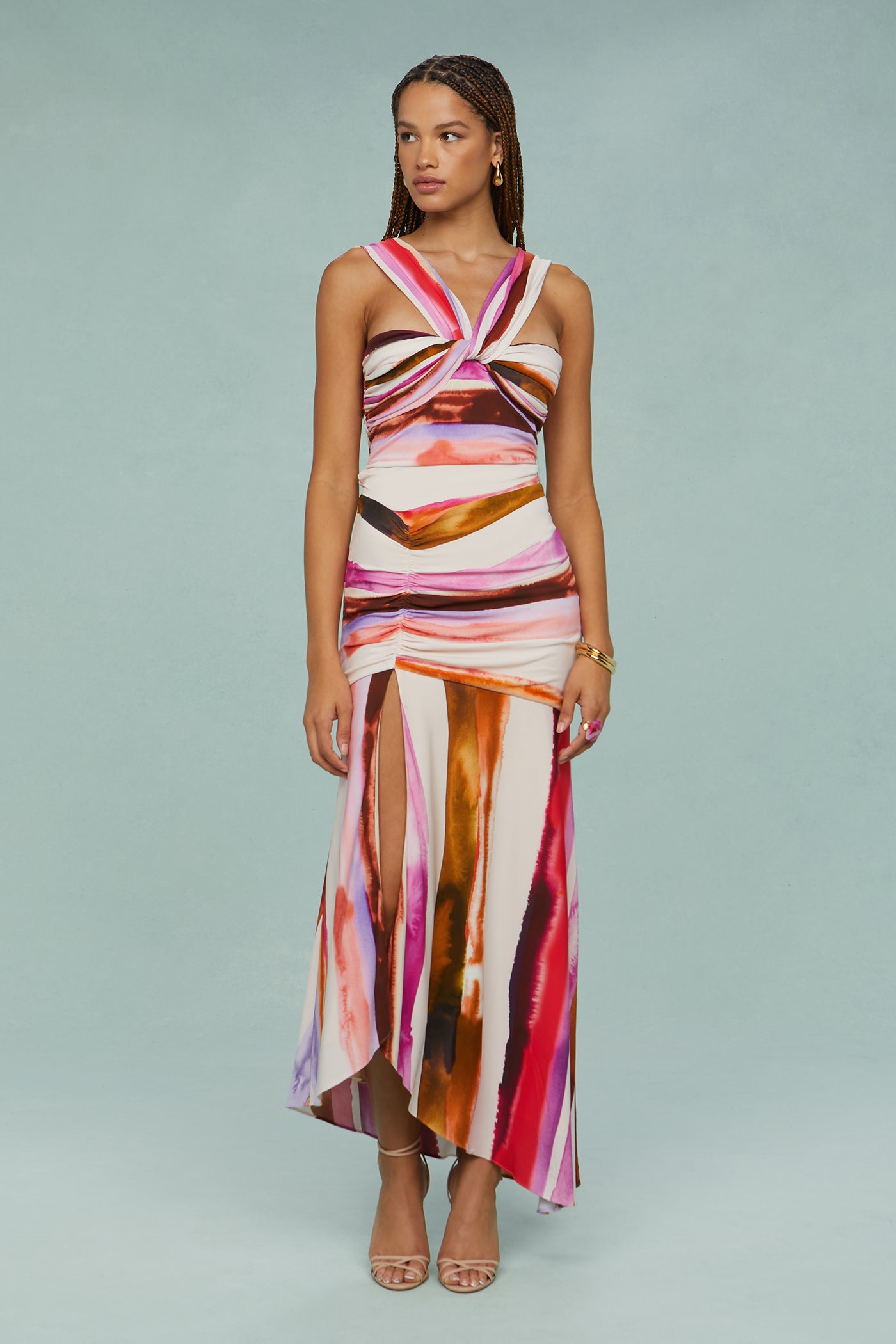 Casi Printed Jersey Midi Dress