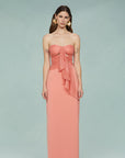 Diana Cutout Bow Combo Gown