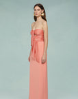 Diana Cutout Bow Combo Gown