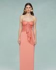 Diana Cutout Bow Combo Gown