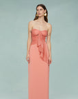 Diana Cutout Bow Combo Gown