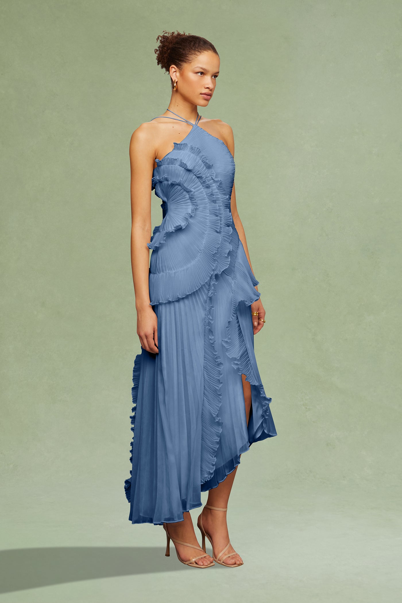 amur halter dress Lorelie Gown Tropical Dusk / 2 MEDIA:cd Women's Purple Mini Dresses Quietly unconventional Color:LakeBlue