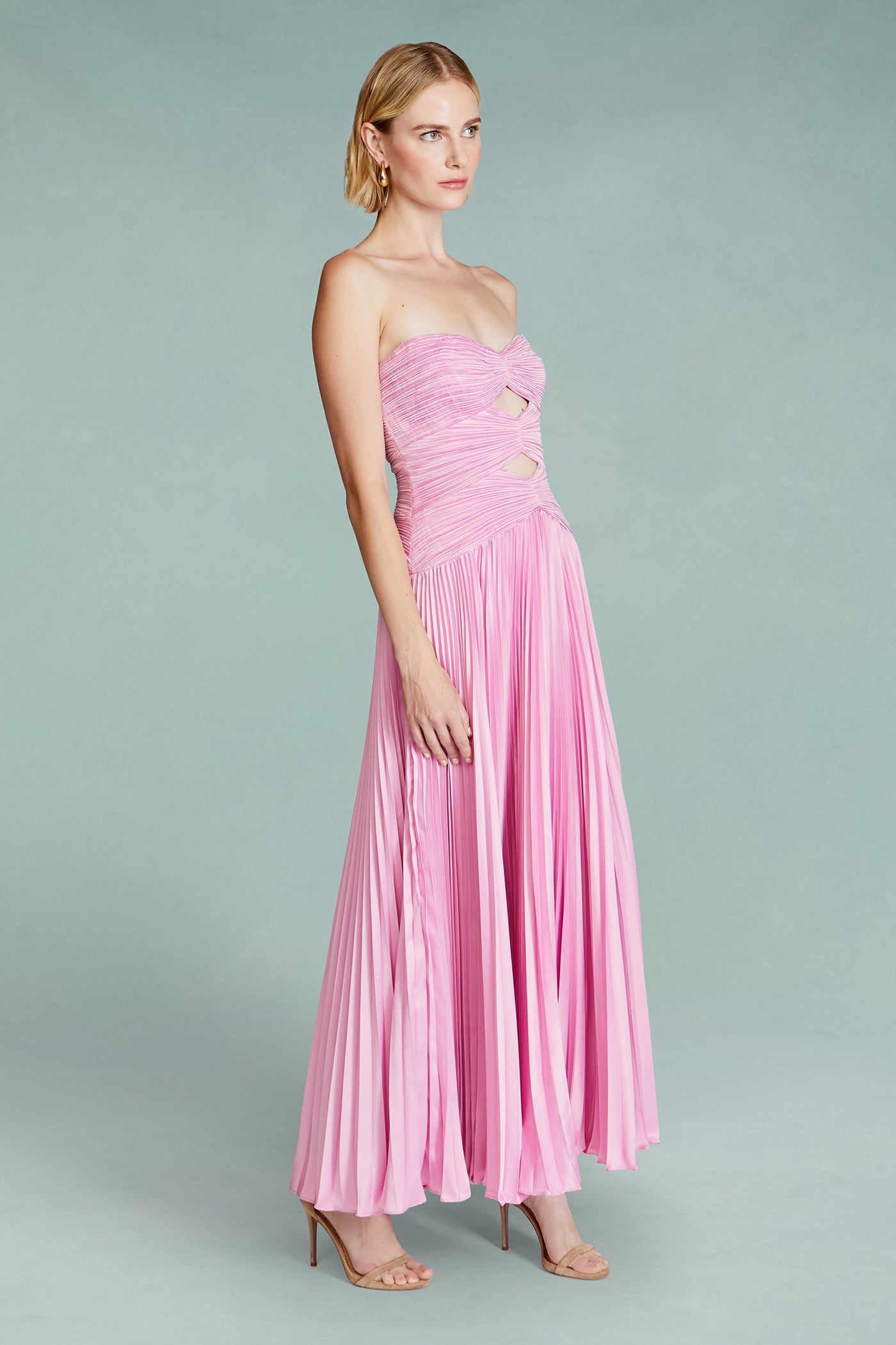 Carolynn Pleated Midi Dress