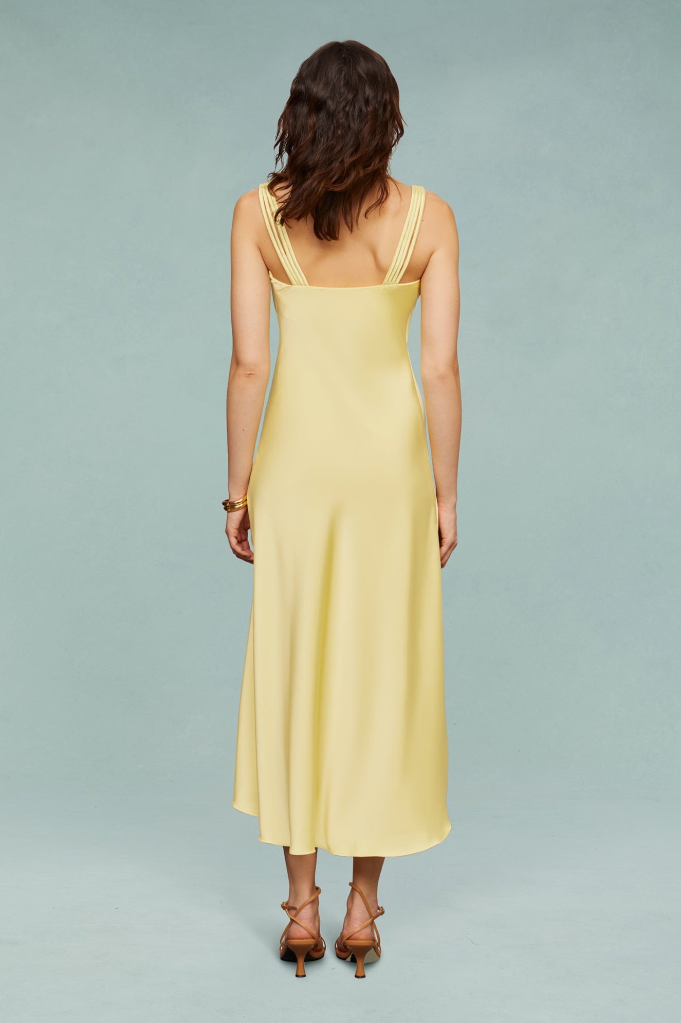 Liza Pleated Midi Dress