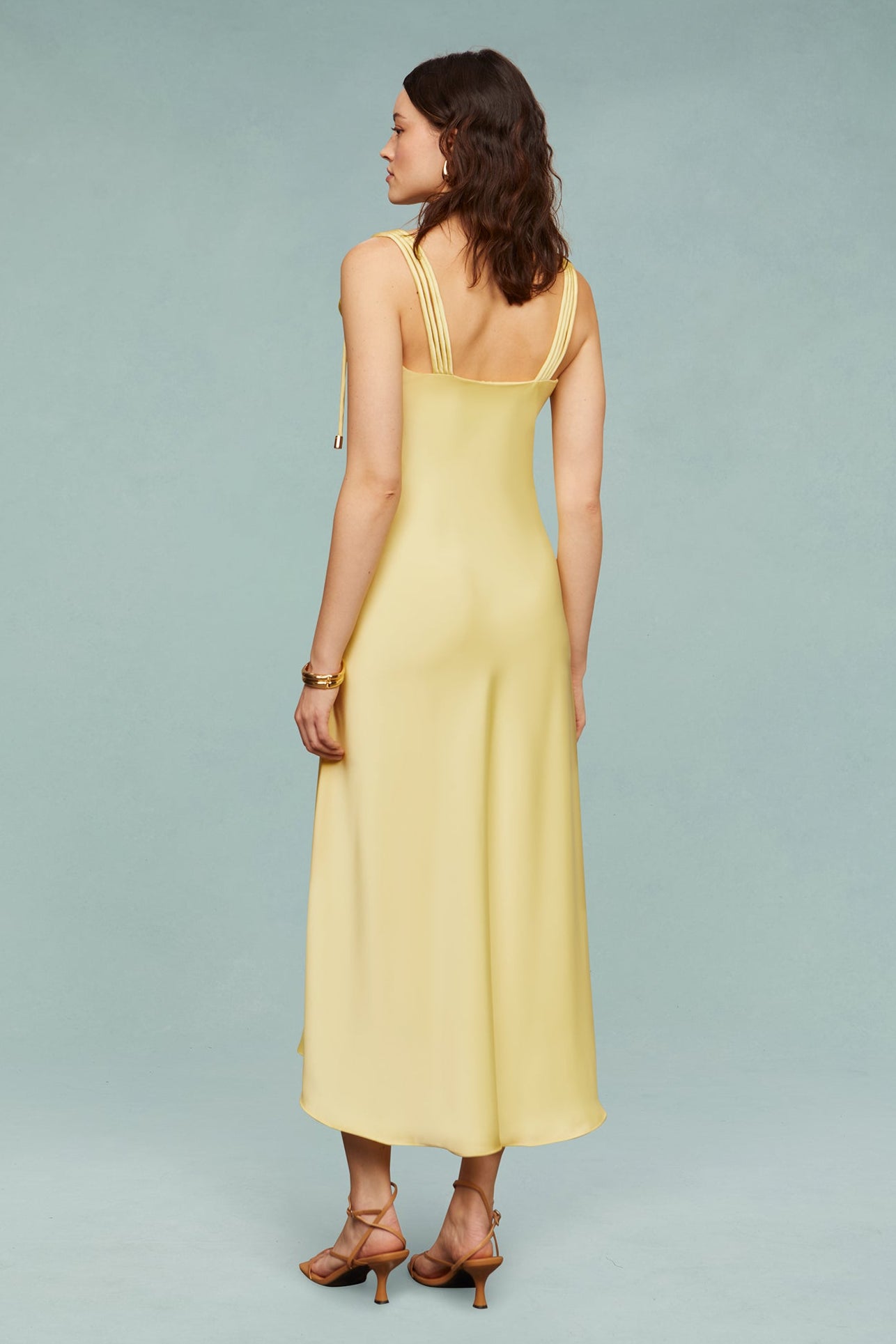 Liza Pleated Midi Dress
