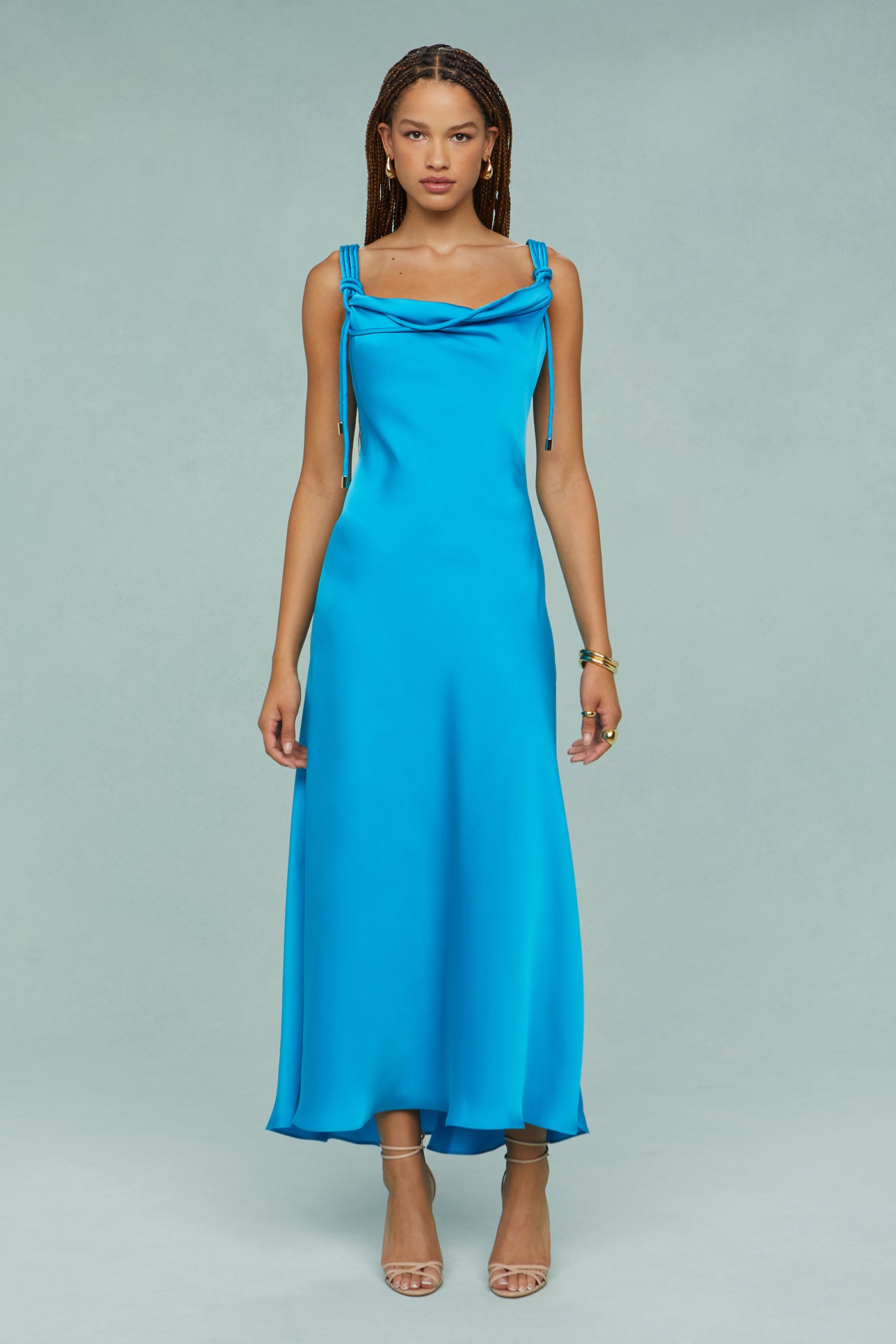 Liza Pleated Midi Dress