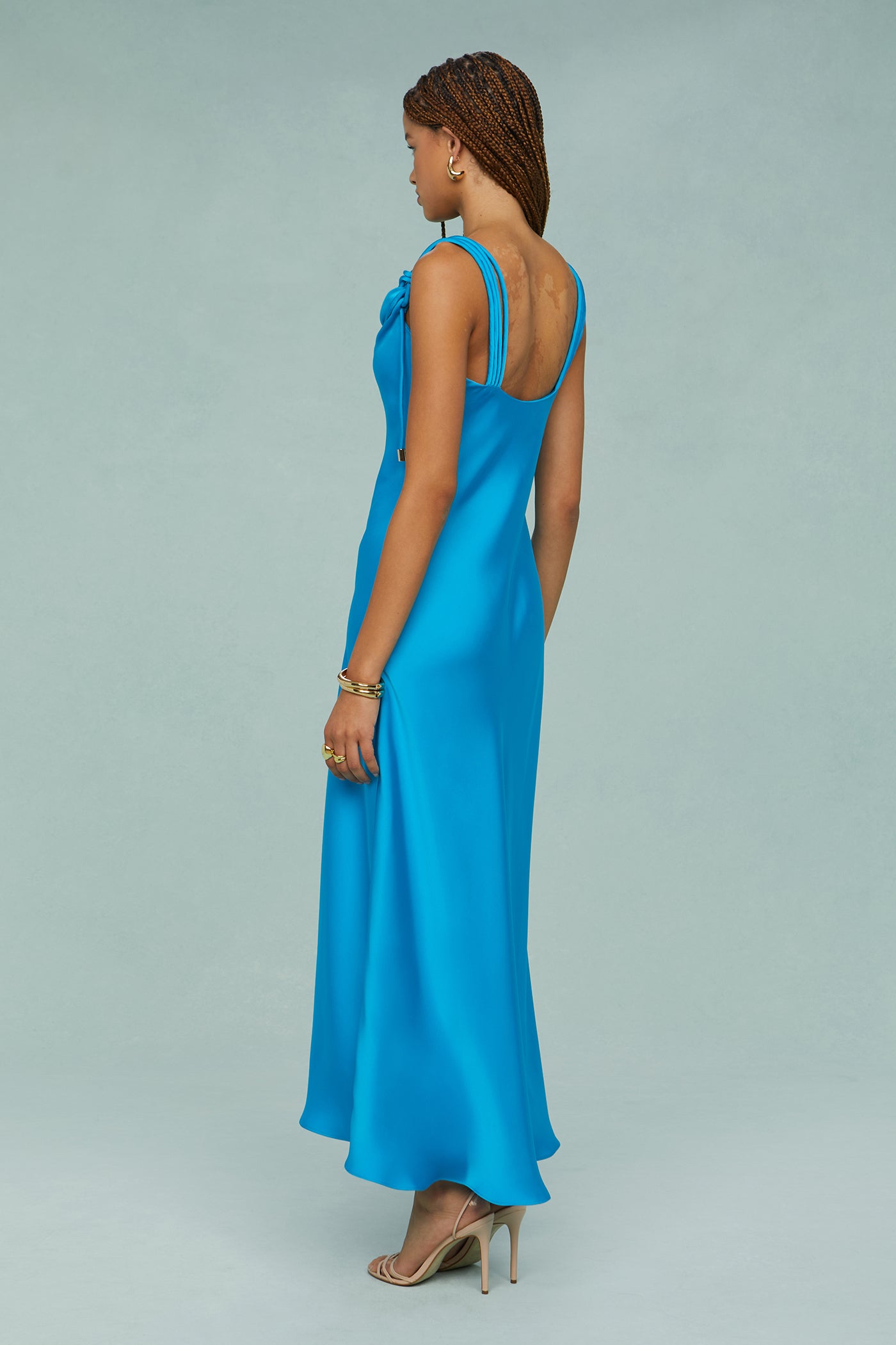 Liza Pleated Midi Dress