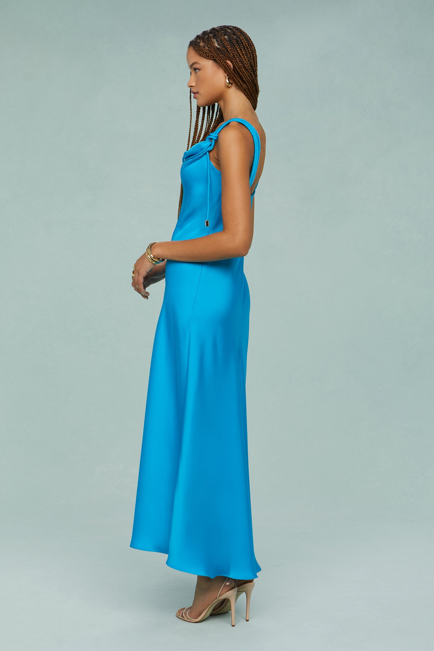 Liza Pleated Midi Dress