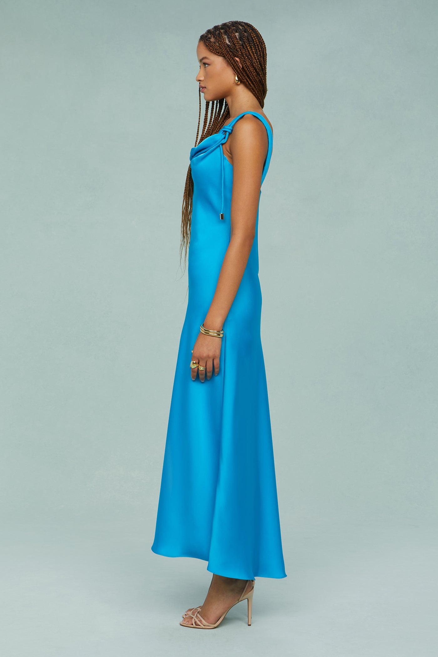 Liza Pleated Midi Dress