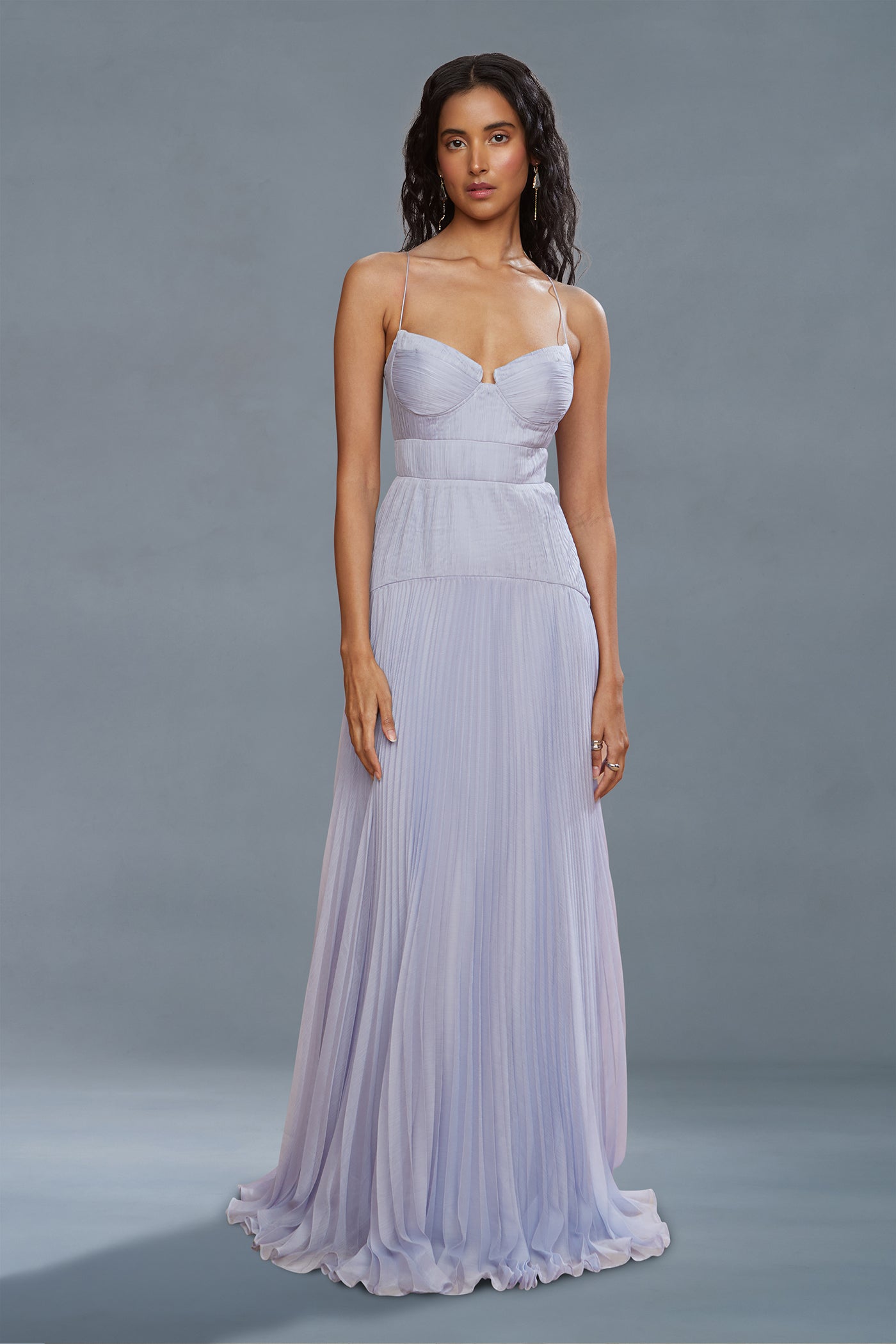strapless open back dress Francesca Floral Corset Maxi Dress – VICI