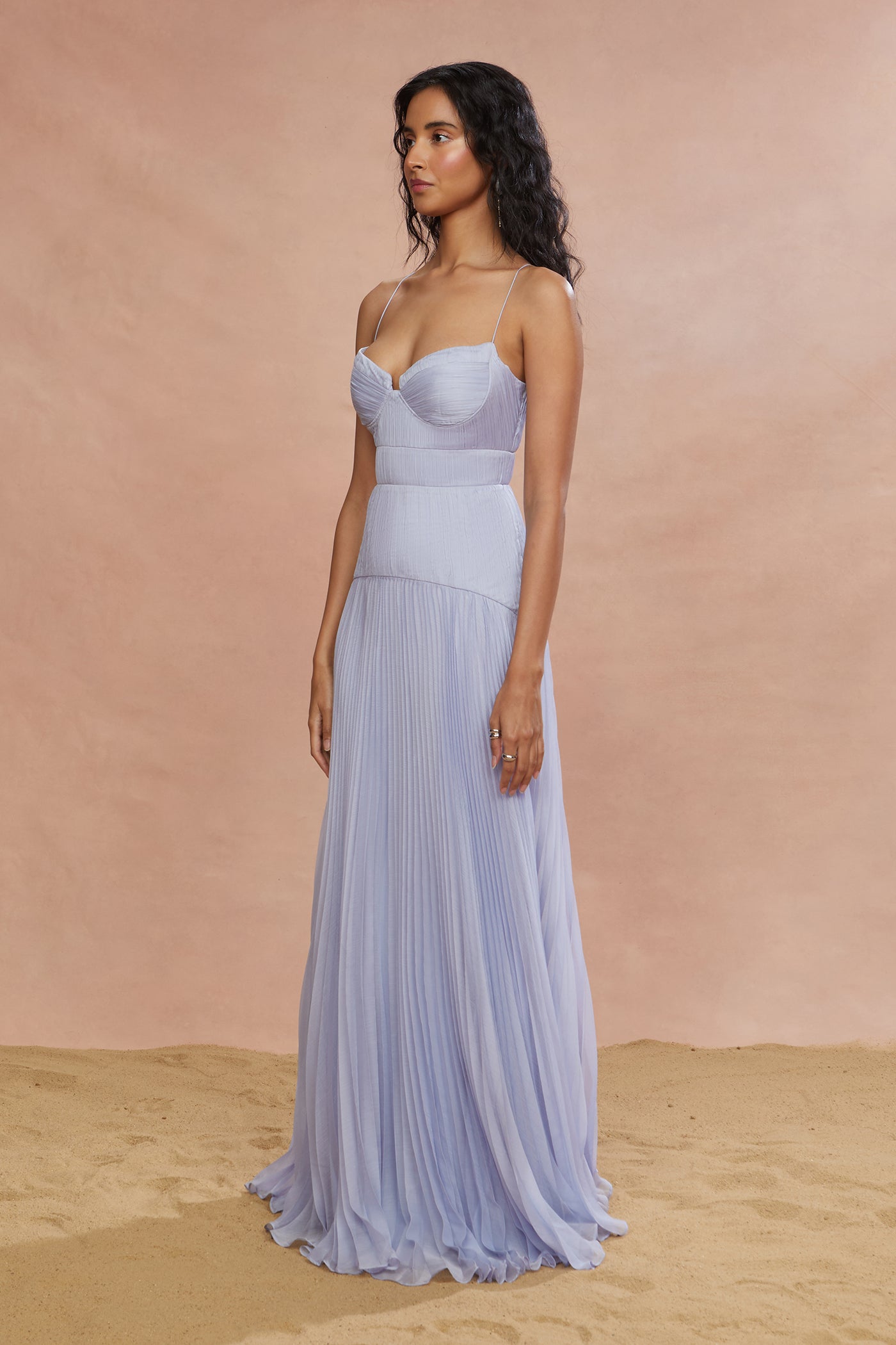 Saylor Pleated Gown