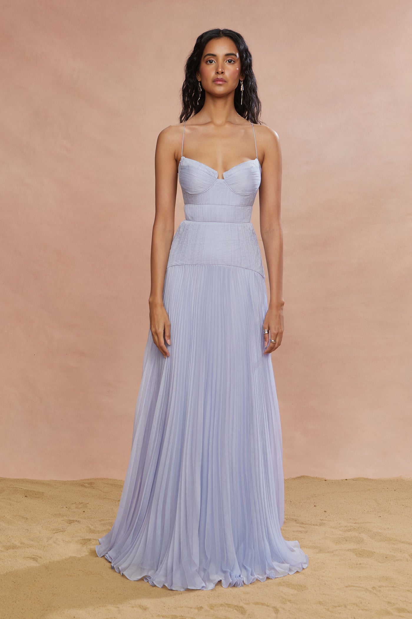 Saylor Pleated Gown