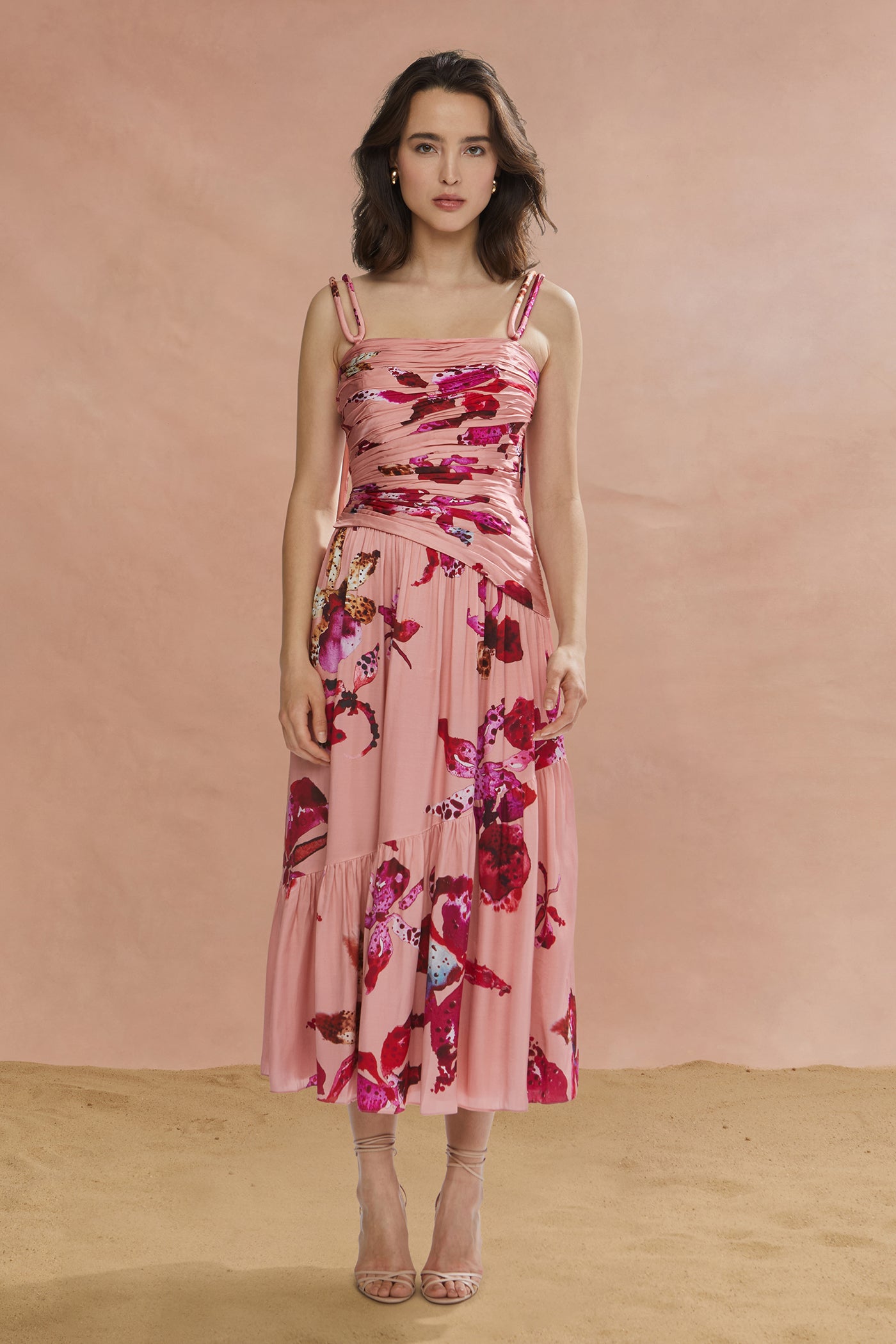 Daniella Printed Viscose Midi Warm Speckled Iris / 4 Daniella Printed Viscose Midi Warm Speckled Iris / 4