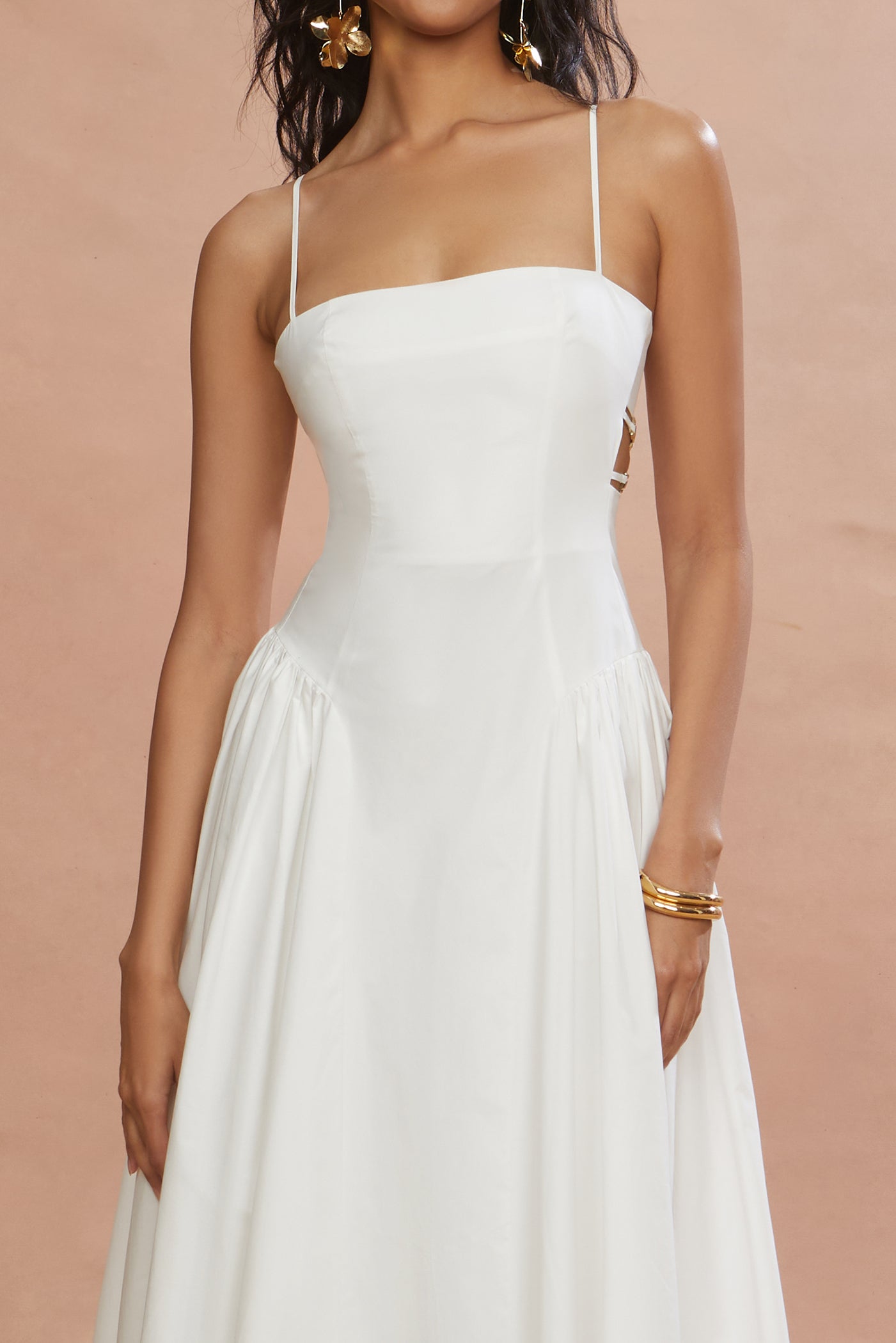 Aliza Midi Poplin Dress