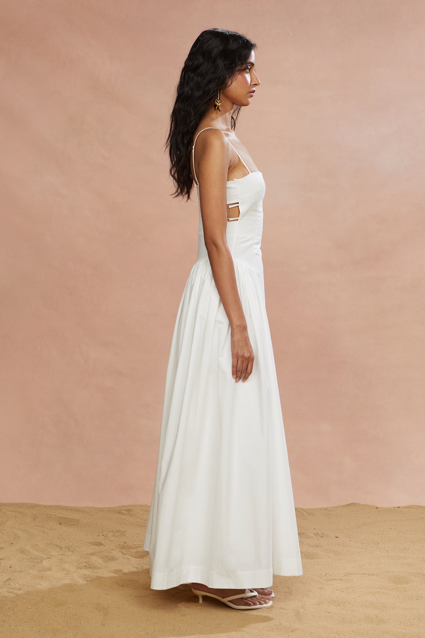 Aliza Midi Poplin Dress