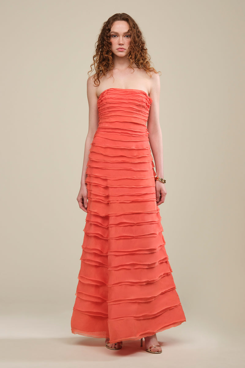 Pepper Layered Gown Desert Sun / 2