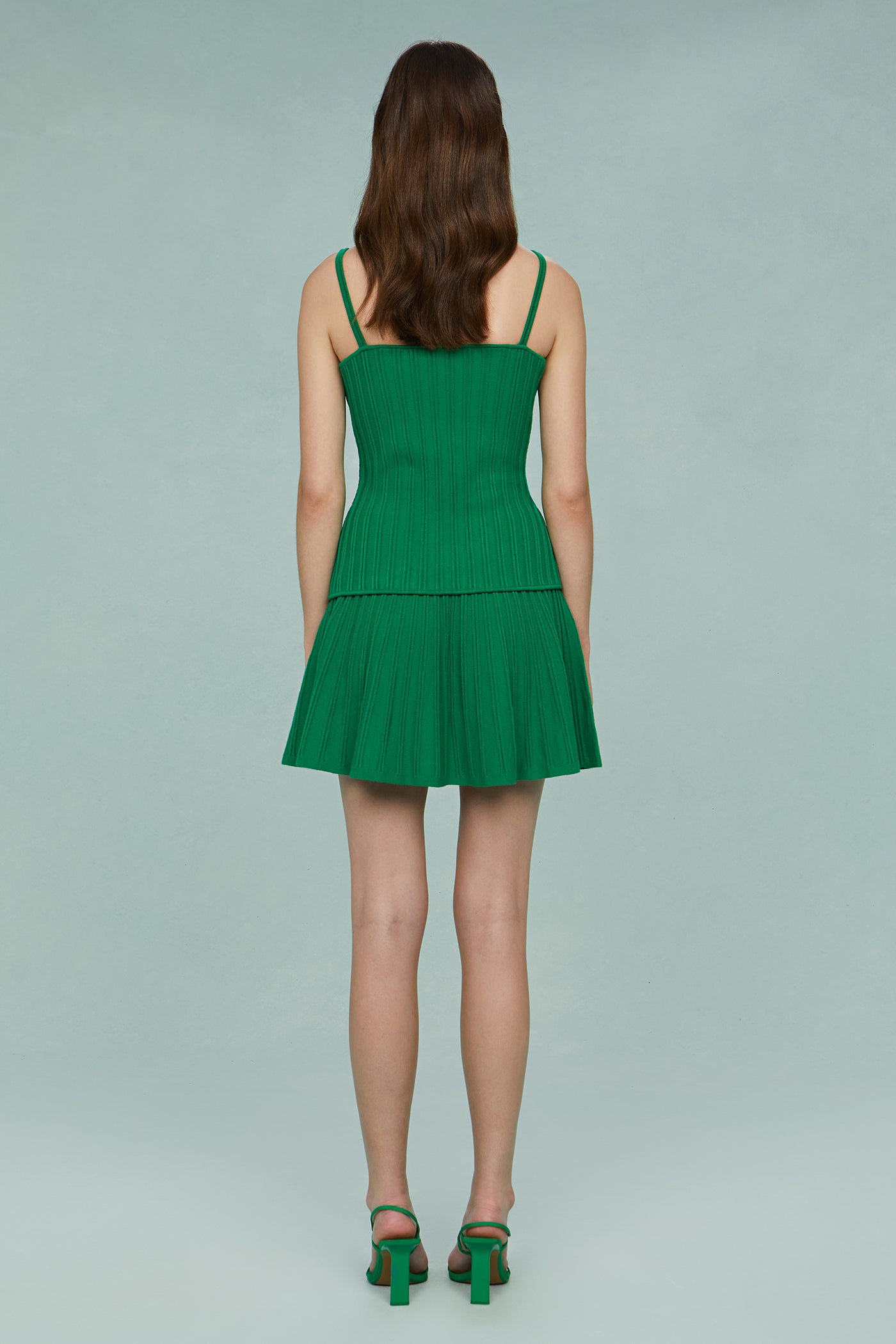 Nikola Pleated Knit Dress