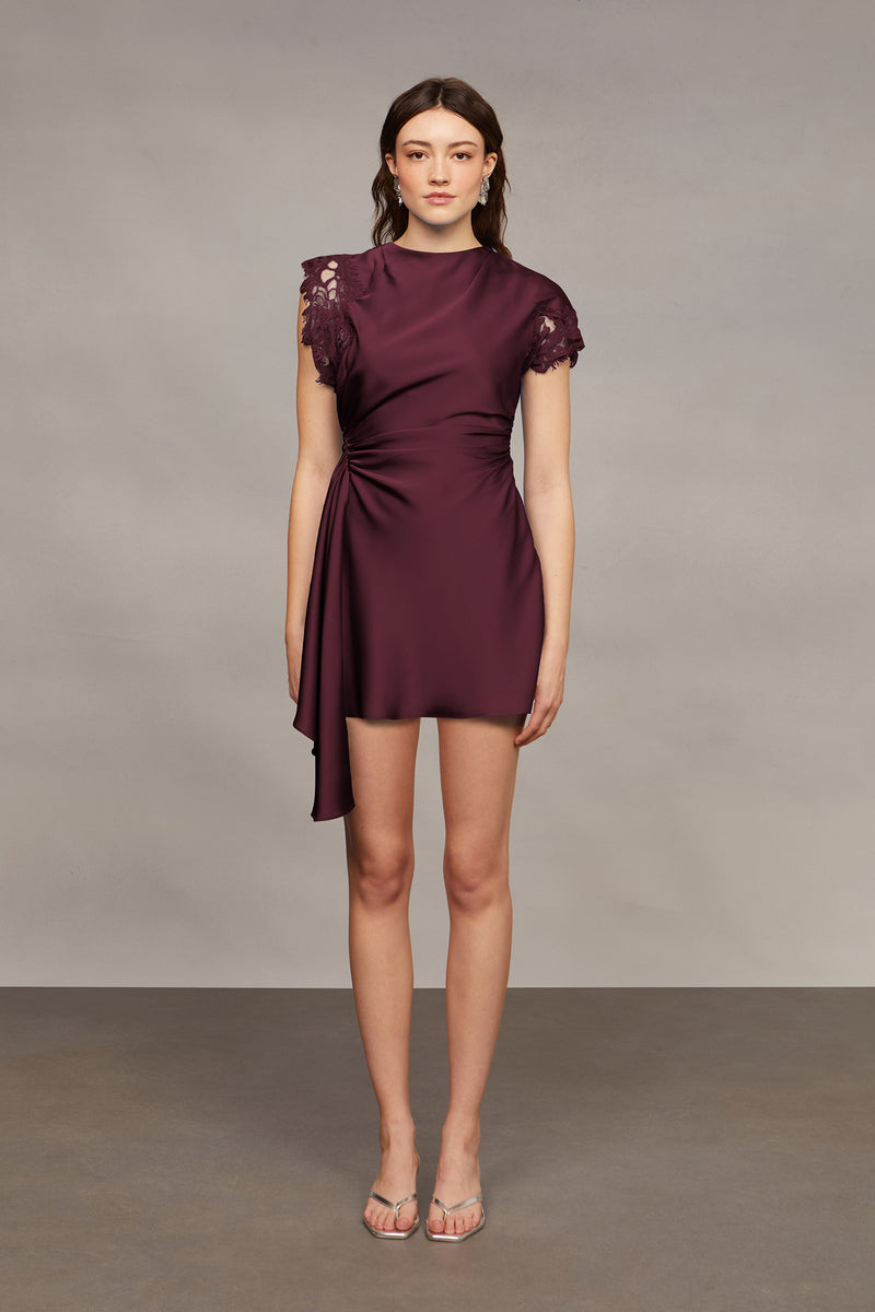 blue dress for baby girl Zina Ruched Mini Dress