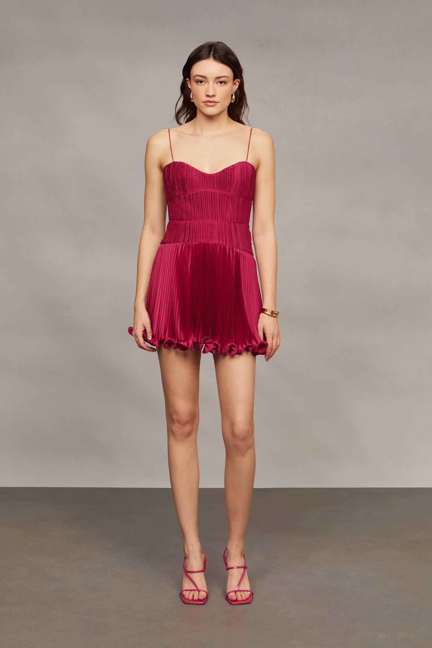 Cami Pleated Mini Dress