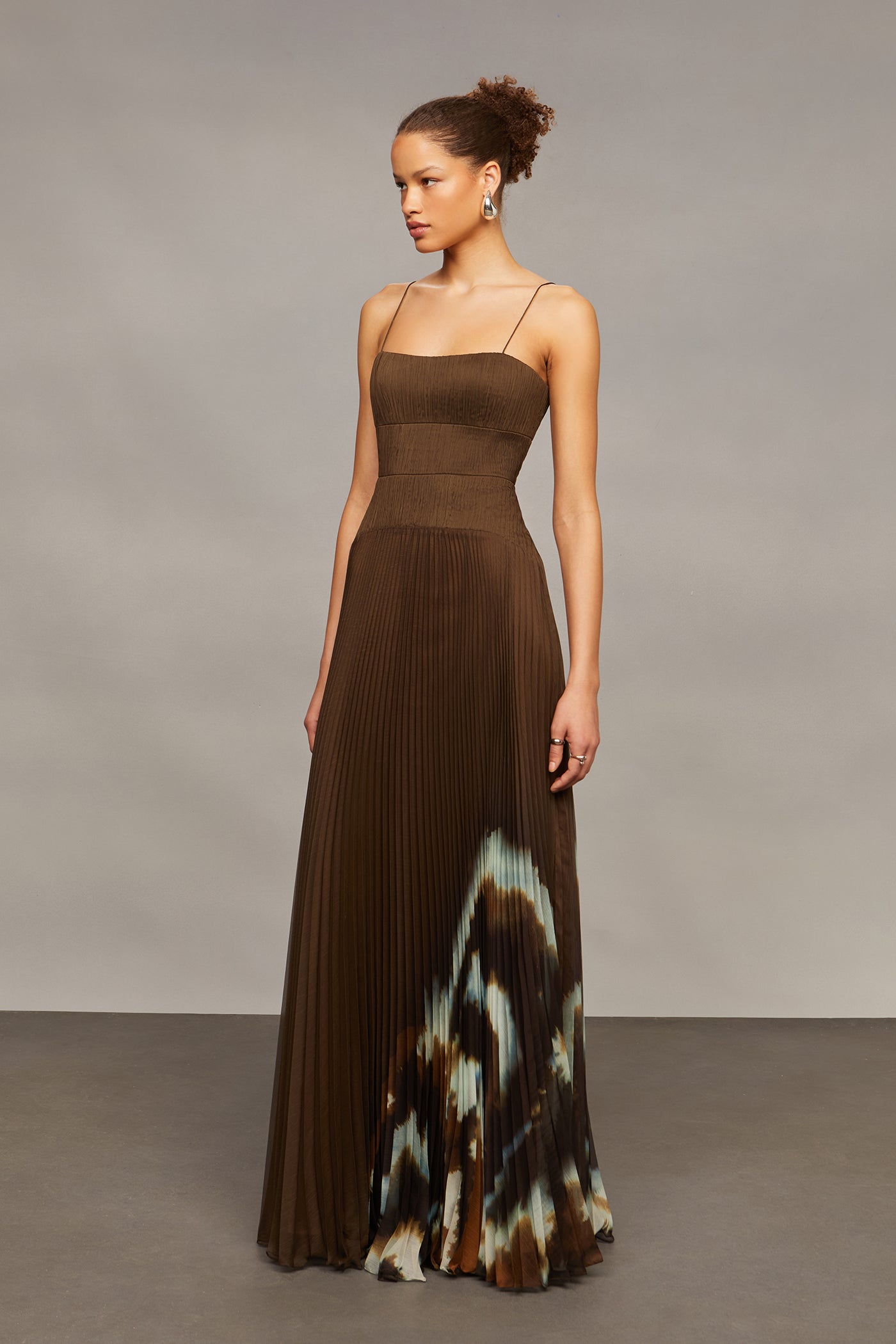 Sue Pleated Gown