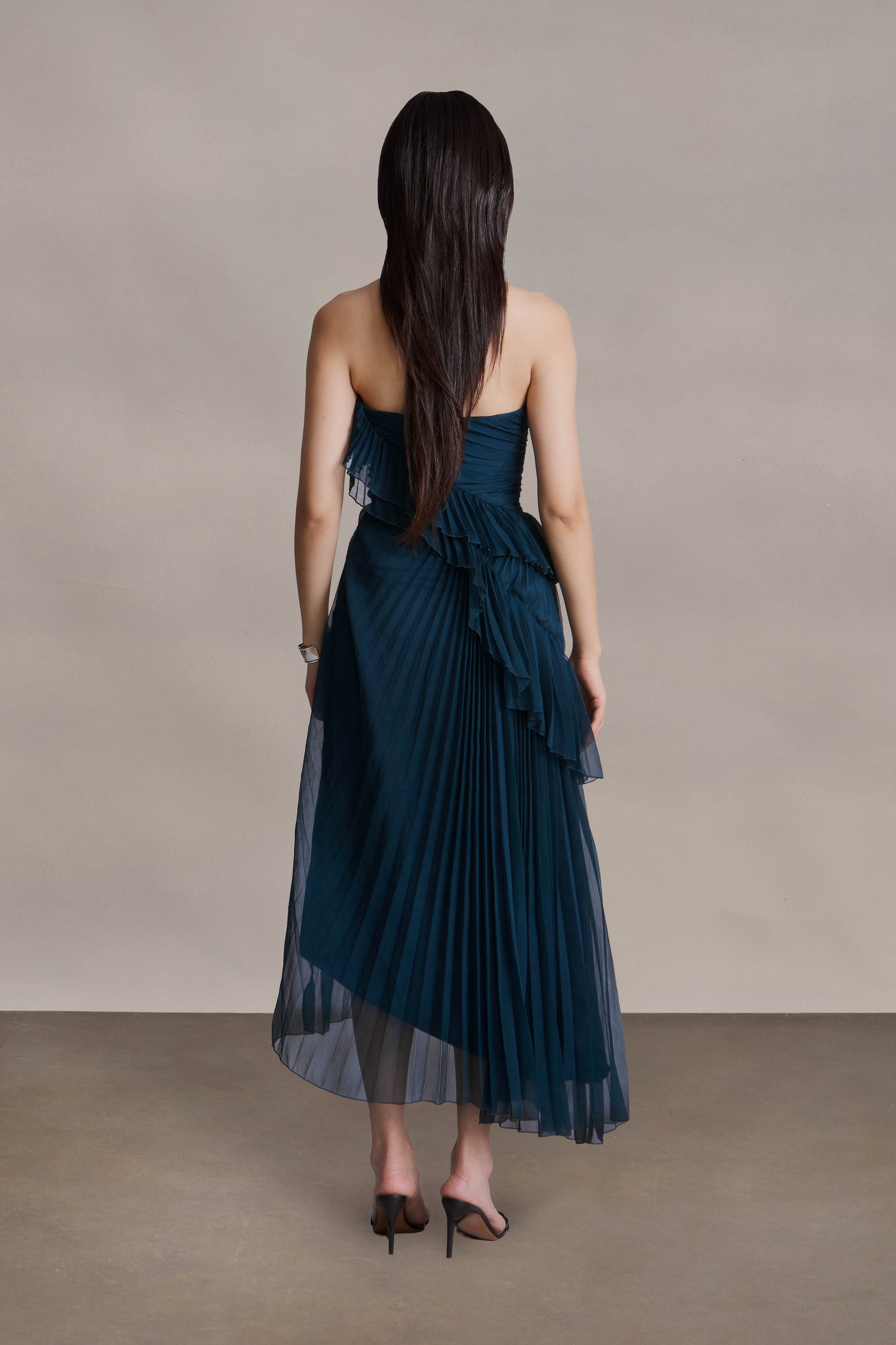 Caitlyn Strapless Midi Dress