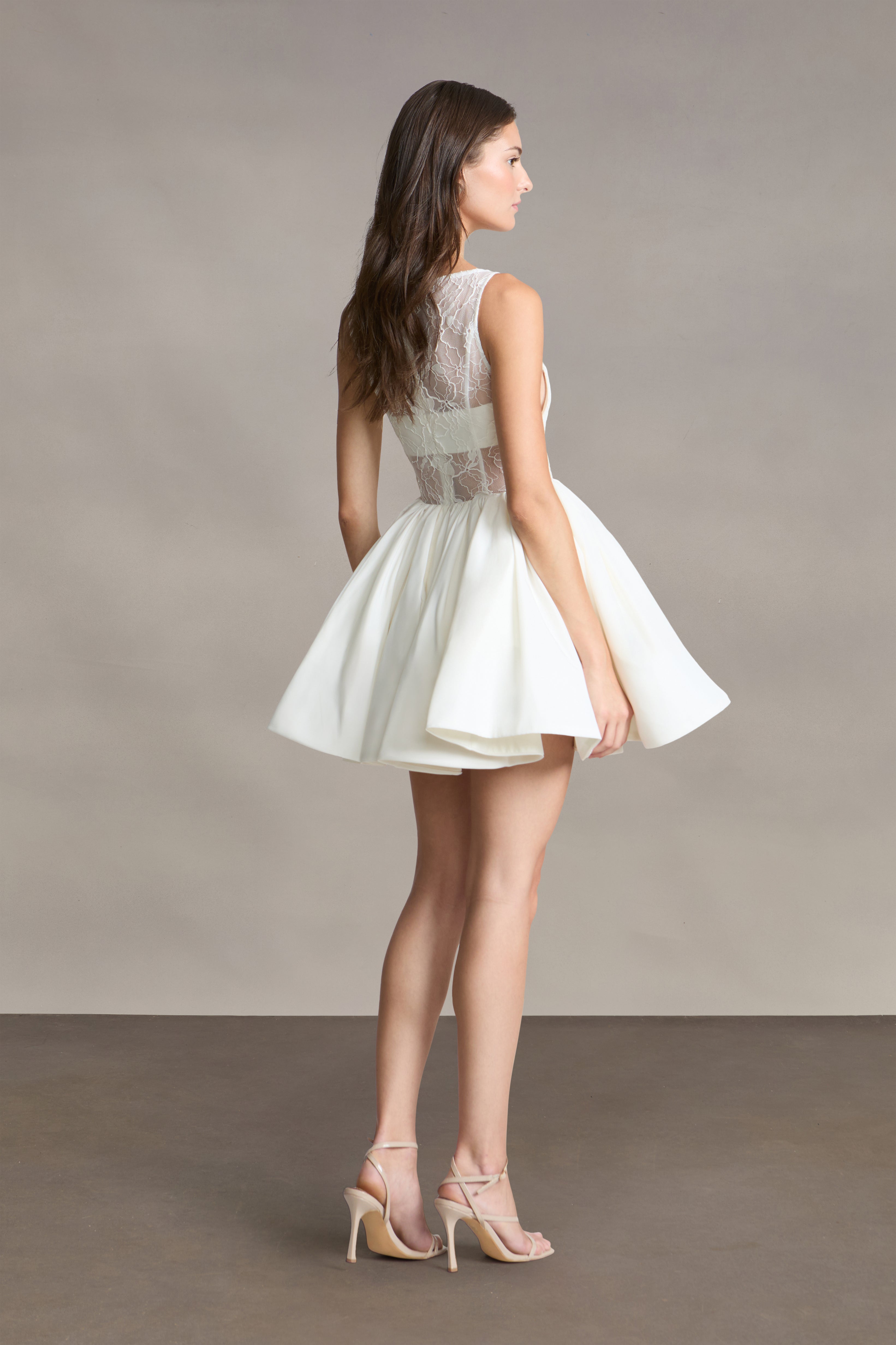 white boat neck mini dress Lainey Boat Neck Mini Dress – AMUR